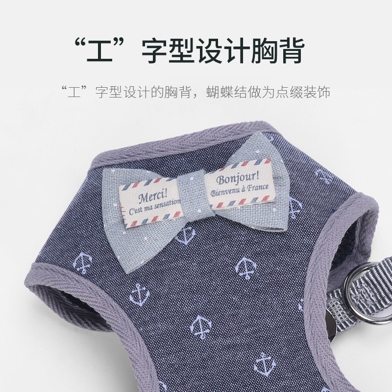 背心式狗狗牵引绳小型犬胸背带小狗幼犬遛狗绳泰迪狗狗用品狗链子