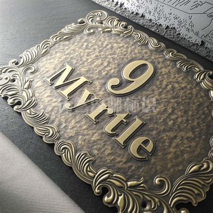 纯铜牌定做金属立体不锈钢铭牌LOGO标识公司门牌匾制作定制包邮