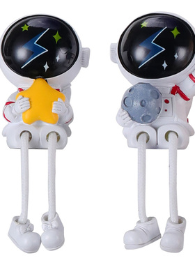 创意宇航员吊脚娃娃小摆件客厅书桌桌面儿童房太空人男生系列礼物