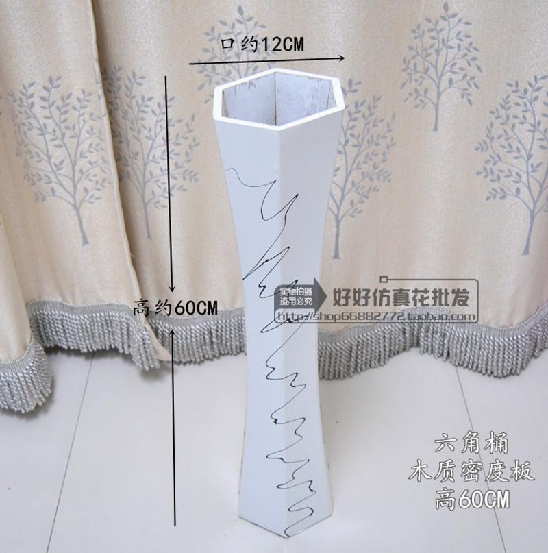 铁艺藤编花桶 编织花瓶复古花盆欧式插花器铁艺花架客厅摆放花器