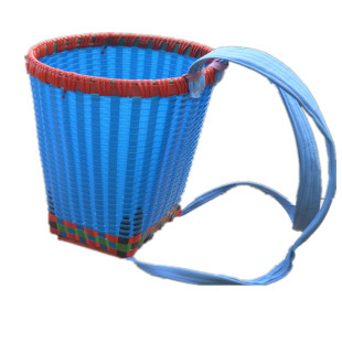 背篓塑料藤编手工编非竹编背篓背筐家用大号收纳筐买菜采摘舞蹈