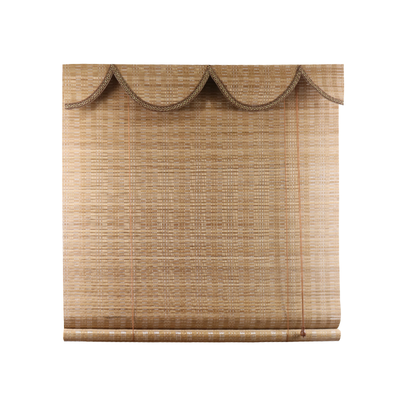 竹帘窗帘升降卷帘隔断推拉门帘阳台户外防水遮光挡风帘子遮阳防晒