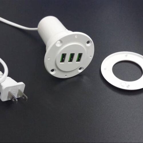 桌面USB嵌入式手机充电器扩展接口分线器办公桌隐藏式USB插座接口