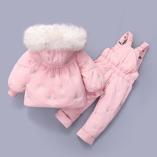 女童羽绒服套装两件套婴儿幼儿新款加厚小童儿童宝宝婴儿外套冬装