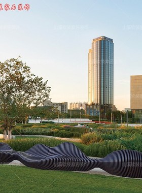 不锈钢创意切片造型休闲坐椅户外商场酒店售楼处艺术摆件装饰陈美