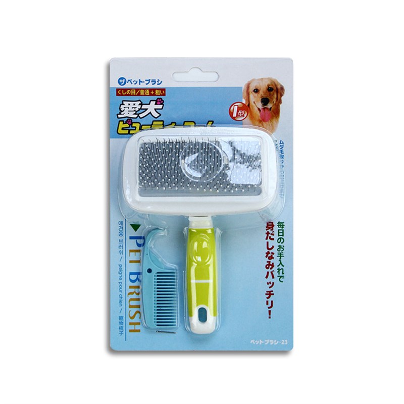 狗狗梳子泰迪宠物梳子猫梳狗毛刷塑料柄针梳开结梳脱毛梳宠物用品