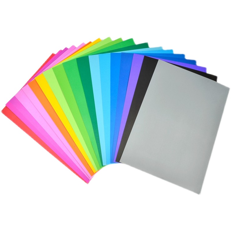 儿童学生4k8k彩色白色黑色手工230g硬卡纸幼儿园加厚4开8开手工纸