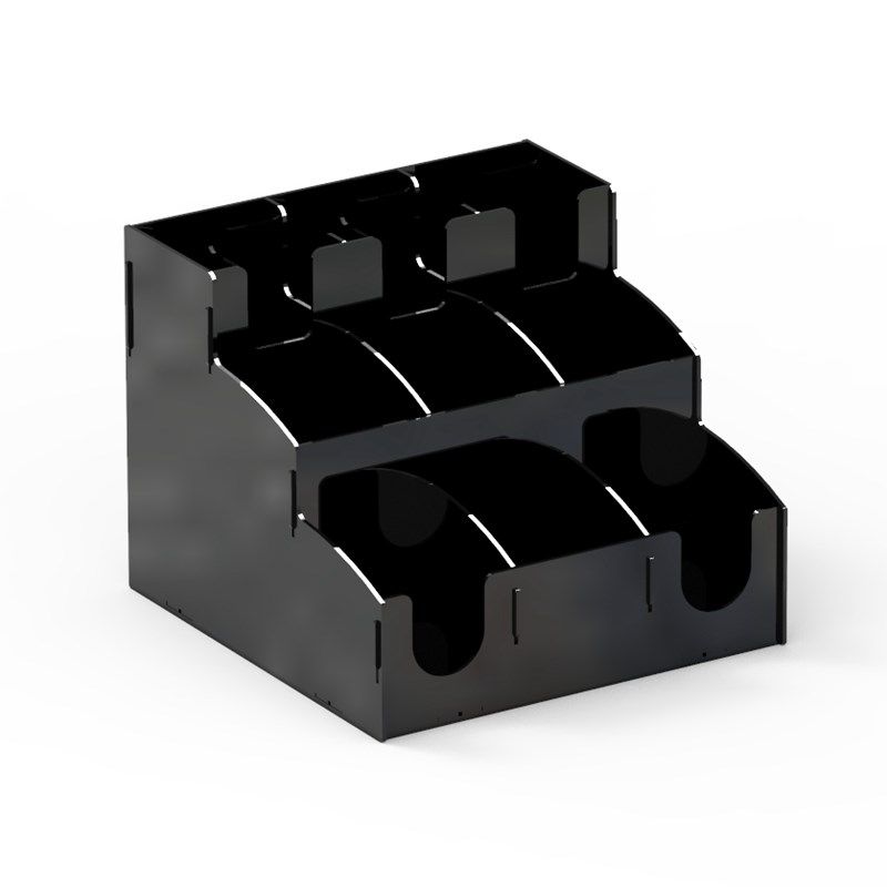 一次性纸杯架咖啡奶茶店吸管收纳盒茶杯架吧台用品专用商用取杯器