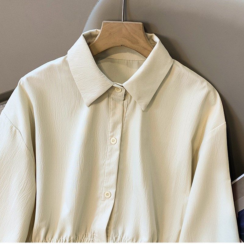 大码女装春秋季新款胖mm时尚气质收腰显瘦法式衬衫外套设计感上衣,女装/女士精品,衬衫,淘宝优惠券,粉丝福利购,淘宝优惠卷