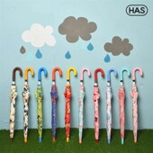 韩国has雨伞儿童长柄直骨伞防晒遮阳伞男女童小孩学生幼儿园雨具