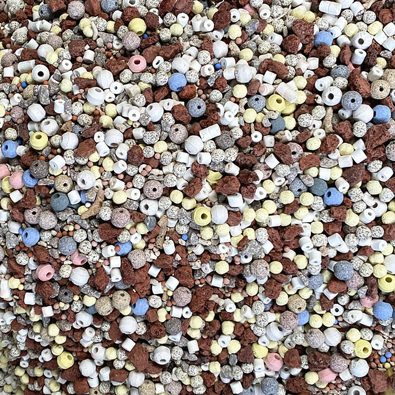 鱼缸过滤材料多合一滤材净水培菌陶瓷环细菌屋奈米球火山石过滤器