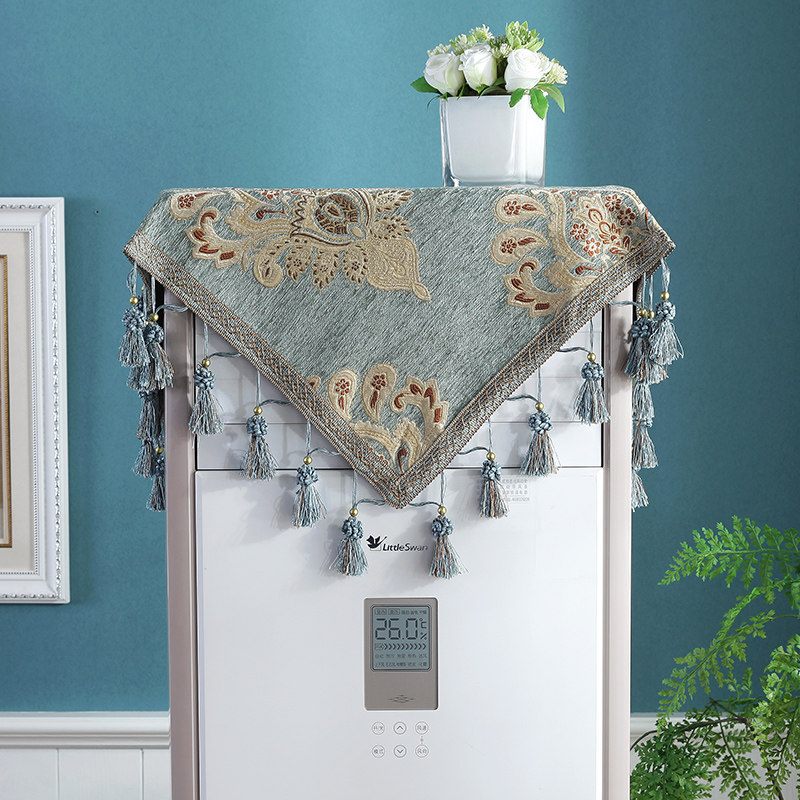 欧式空调盖布立式空调罩防尘罩长方形柜机空调防尘布客厅通用方巾