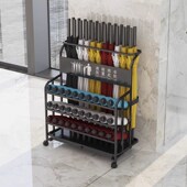 雨伞架收纳层架酒店大堂公司大容量商用雨伞存放置物架门口沥水伞