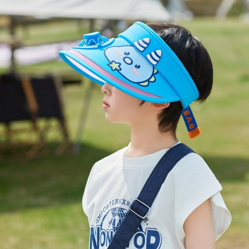 儿童风扇帽充电女童夏季大檐防晒太阳帽卡通宝宝凉帽男童遮阳帽子,童装/婴儿装/亲子装,帽子,淘宝优惠券,粉丝福利购,淘宝优惠卷