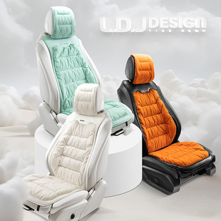 新款大众冬季加绒加厚保暖羽绒毛绒五座汽车座套坐垫防滑坐椅套23