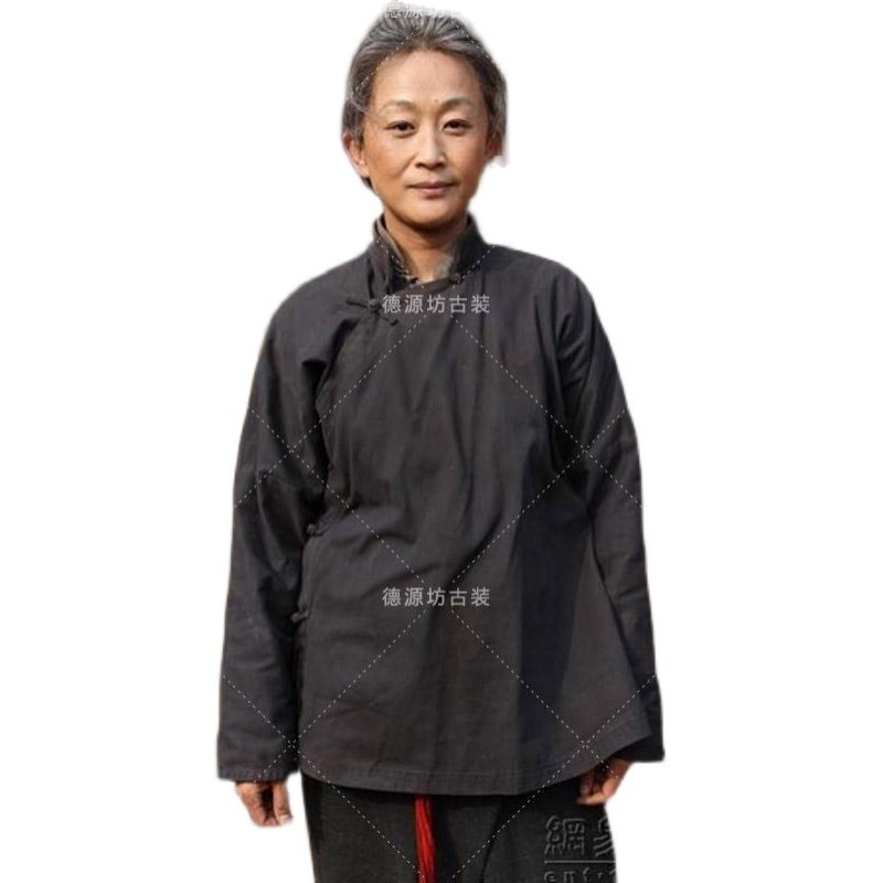 纯棉复古盘扣斜偏大襟褂中老太太奶奶婆婆外套朝阳沟戏曲演出服装,女装/女士精品,民族服装/舞台装,淘宝优惠券,粉丝福利购,淘宝优惠卷