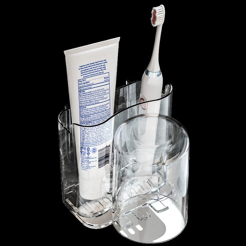 卫生间牙刷置物架子壁挂式浴室厕所洗漱台用品大全神器梳子收纳筒