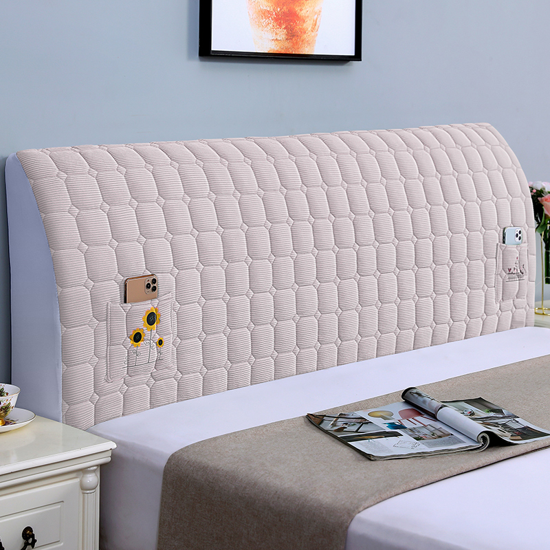 全包加厚床头罩套2022新款防尘靠背软包欧式皮床木床头简约保护套