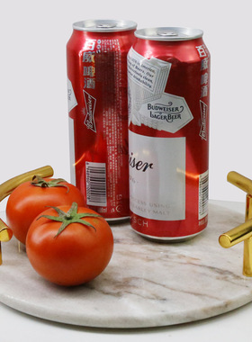 北欧天然大理石纹陶瓷托盘家用茶具水杯创意餐桌茶几化妆品收纳盘