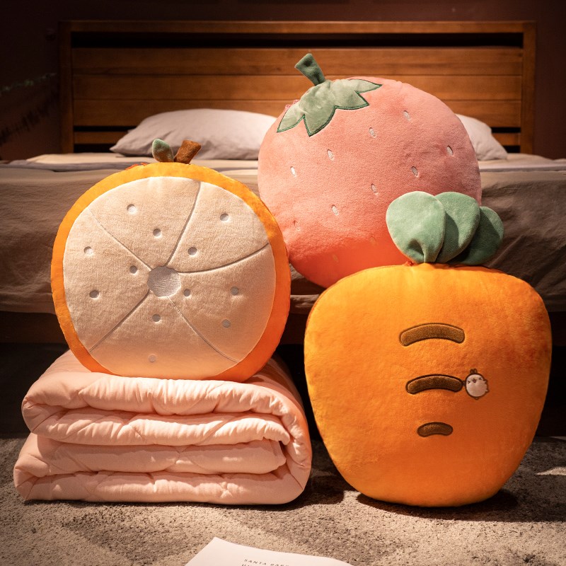 抱枕被子两用二合一折叠靠枕毯子汽车办公室午睡枕头车载加厚毛毯