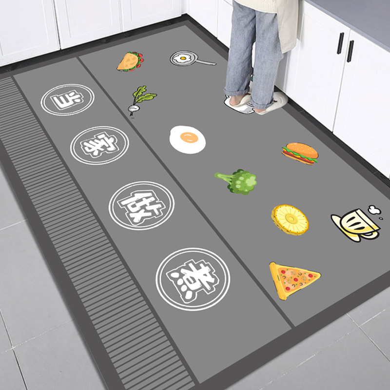 硅藻泥厨房地垫防滑防油可擦免洗地毯家用吸水耐脏脚垫子2024新款,居家布艺,厨房地垫,淘宝优惠券,粉丝福利购,淘宝优惠卷