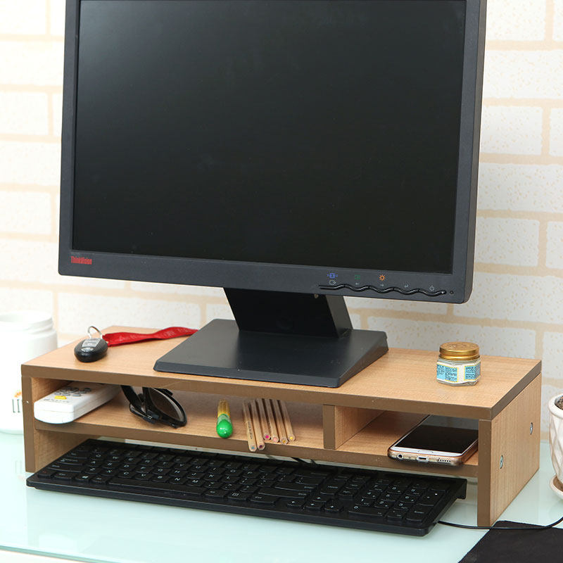 垫电脑显示器增高架简约加长办公桌桌面收纳架支架台式底座护颈厚