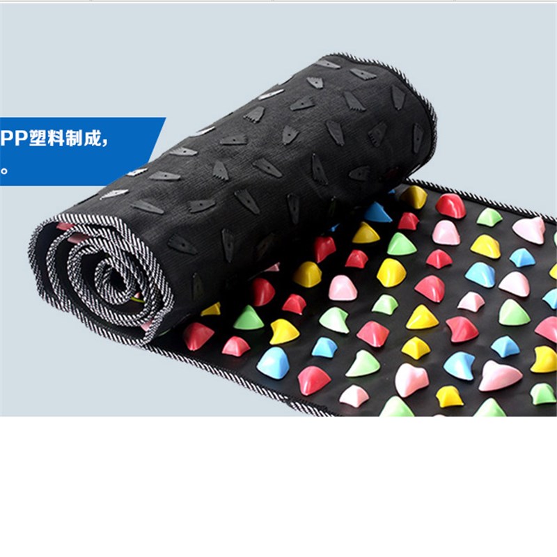 仿雨花石鹅卵石足底按摩垫 脚底养生足疗走毯脚垫石子路指压板