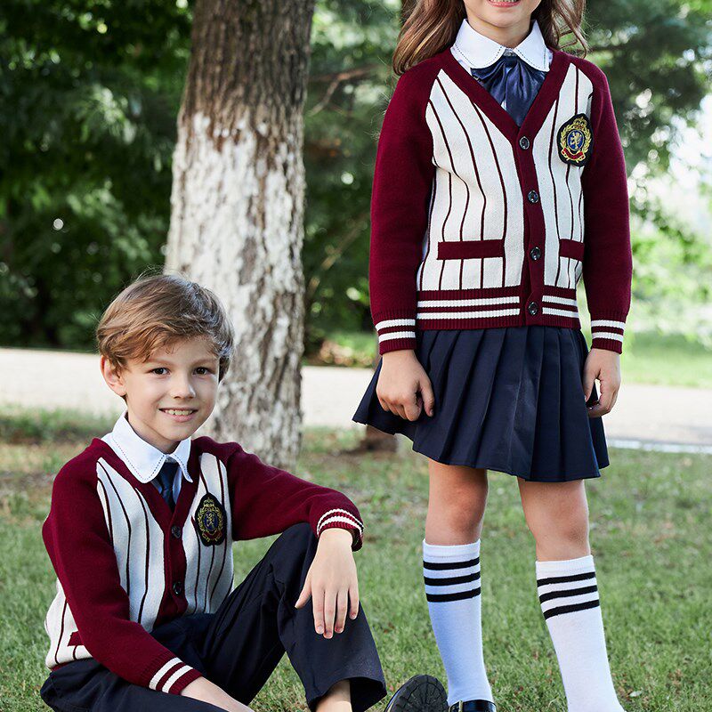 英伦风校服春秋冬装幼儿园园服小学生班服套装深圳学院儿童演出服
