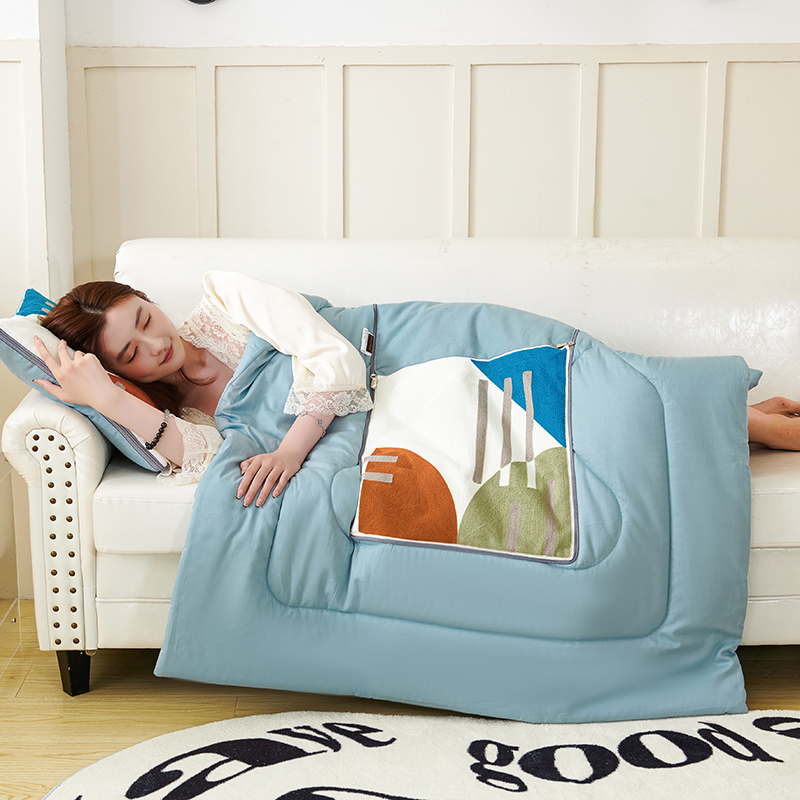 时尚全棉两用抱枕被子二合一汽车靠垫办公室客厅沙发午睡枕头被子
