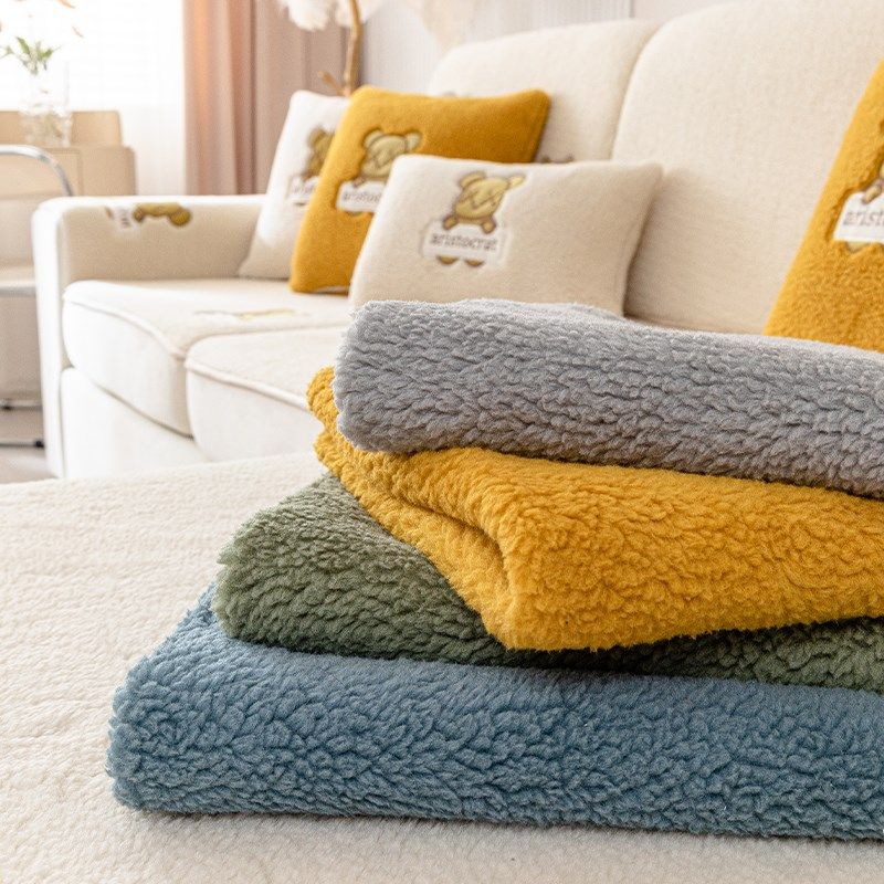 2024新款羊羔绒冬季沙发套罩全包万能套毛绒沙发笠坐垫子防滑盖布,居家布艺,沙发垫,淘宝优惠券,粉丝福利购,淘宝优惠卷