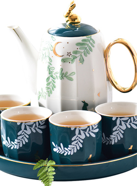 欧式茶具套装家用客厅茶几摆件陶瓷家居装饰品创意实用礼品办公室