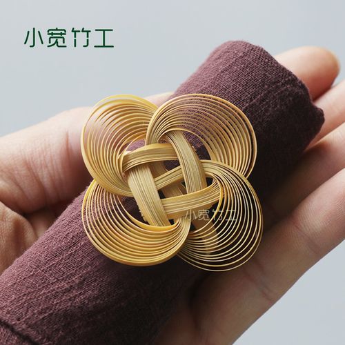 小宽竹工茶道茶巾收纳花箍结茶艺装饰收纳艺术创意非遗纯手工编织