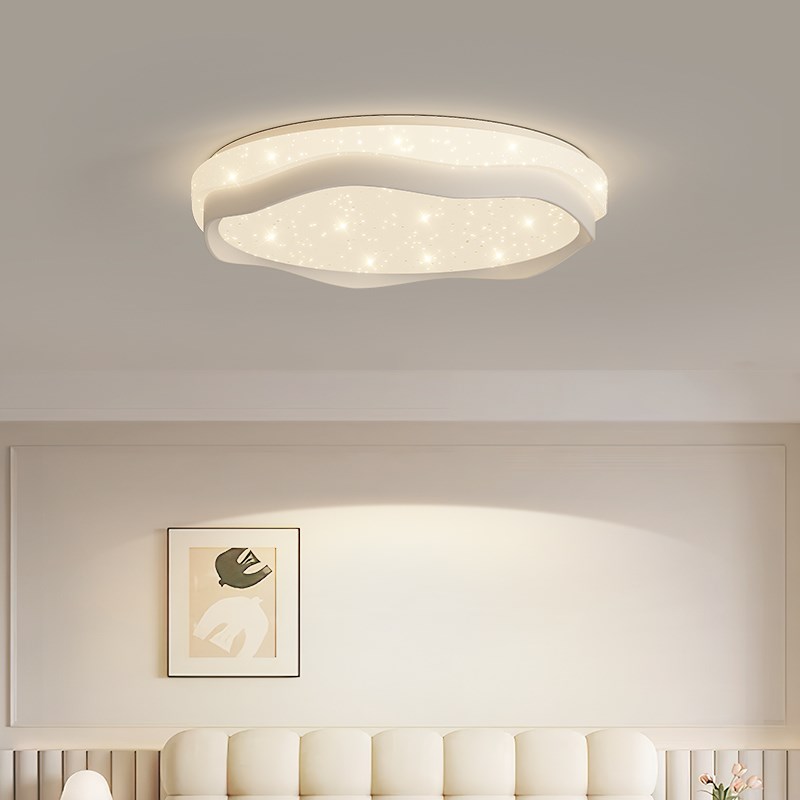 帕莎 全光谱护眼卧室吸顶灯家用智能书房灯LED奶油风房间吸顶灯