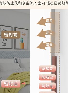 密封条房门窗户防风隔音保暖胶条塑钢窗子缝隙防盗门缝隙挡风神器