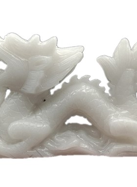 白玉十二生肖摆件鼠牛虎兔龙蛇马羊猴鸡狗猪客厅办公室装饰工艺品