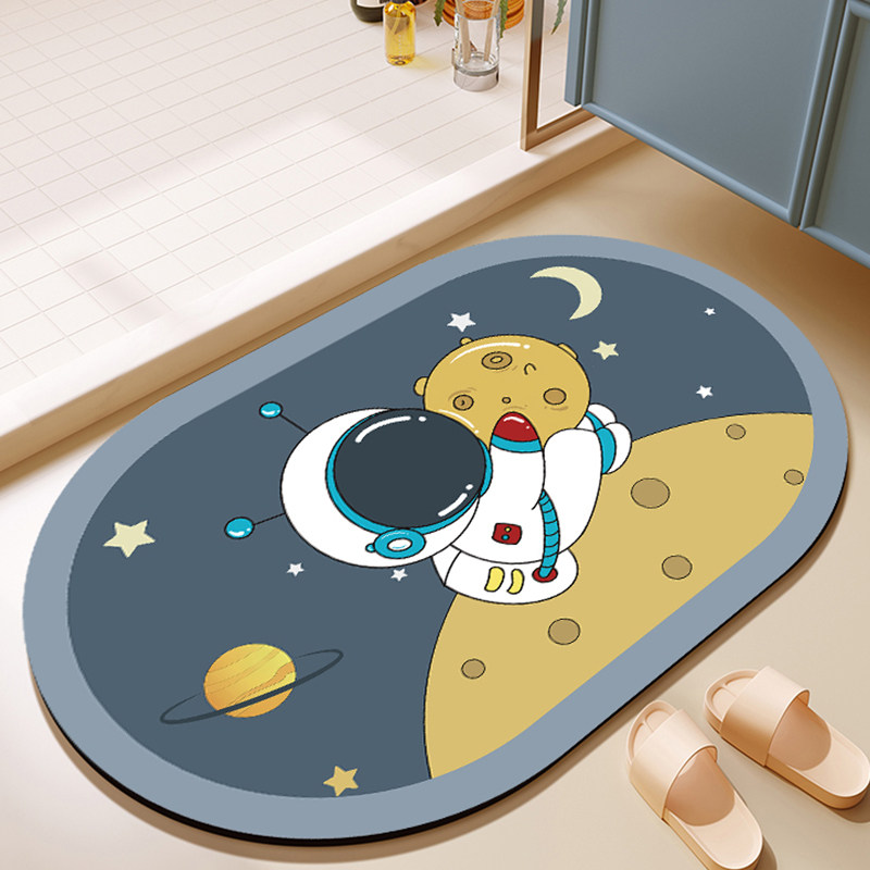 硅藻泥吸水地垫软垫浴室卫生间门口脚垫防滑洗手间厕所小地毯家用,居家布艺,入户地垫,淘宝优惠券,粉丝福利购,淘宝优惠卷