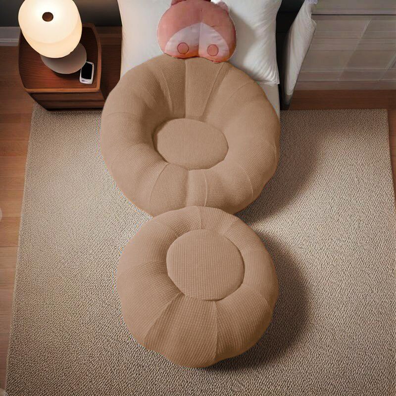 定做南瓜沙发套加厚懒人休闲躺椅罩防尘南瓜椅脚踏凳套子全包通用