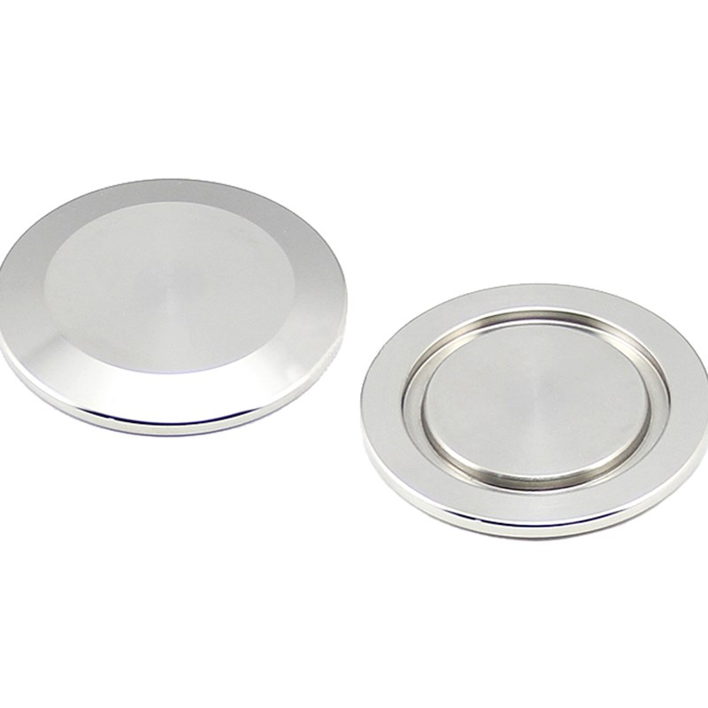 304不锈钢真空盲板堵头盖板接头kf40快接25快装16卡盘管件闷焊接