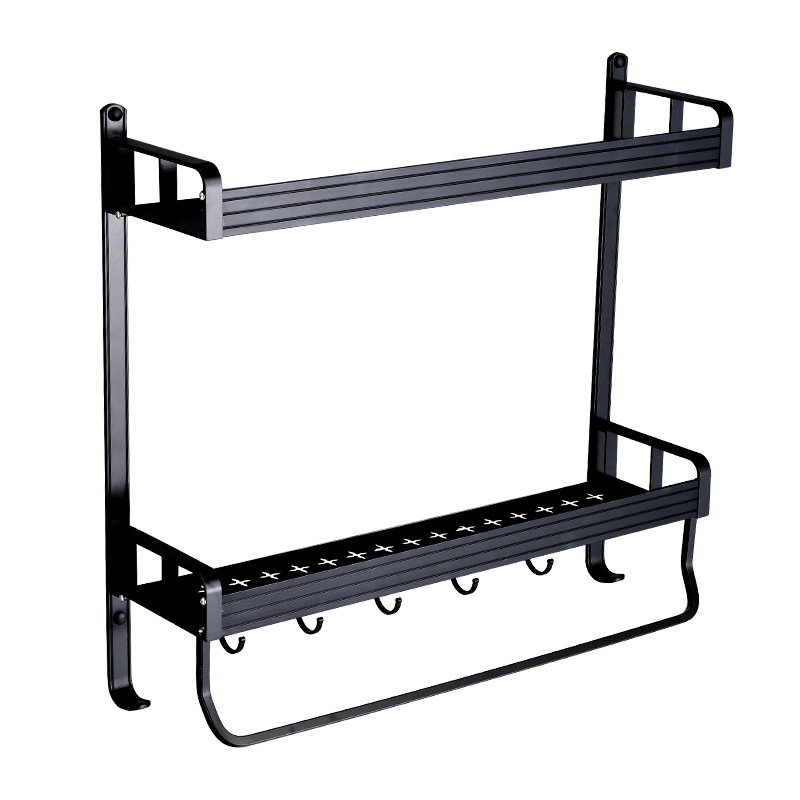免打孔厨房置物架壁挂式墙上调味料盒用品家用大全挂架收纳神器黑,厨房/烹饪用具,厨房置物架/置物柜/角架,淘宝优惠券,粉丝福利购,淘宝优惠卷
