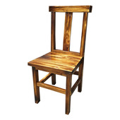 全实木炭烧靠背椅餐馆农家乐饭店小吃店大排档快餐店餐椅木质椅子