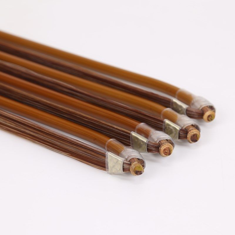 二胡弓专业演奏高档马尾弓子原木棕色马尾琴弓二胡专用弓子配件