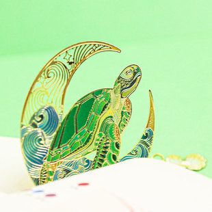 海洋物语金属艺术书签国潮文创设计教师节学生老师礼品礼盒