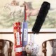 红宝坊乌木把真鸡毛掸子除尘家用鸡毛禅子扫灰不掉毛纯手工加长型