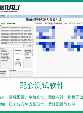 M1616压阻阵列分布式柔性薄膜压力感测器多点感应力敏坐姿检测FSR