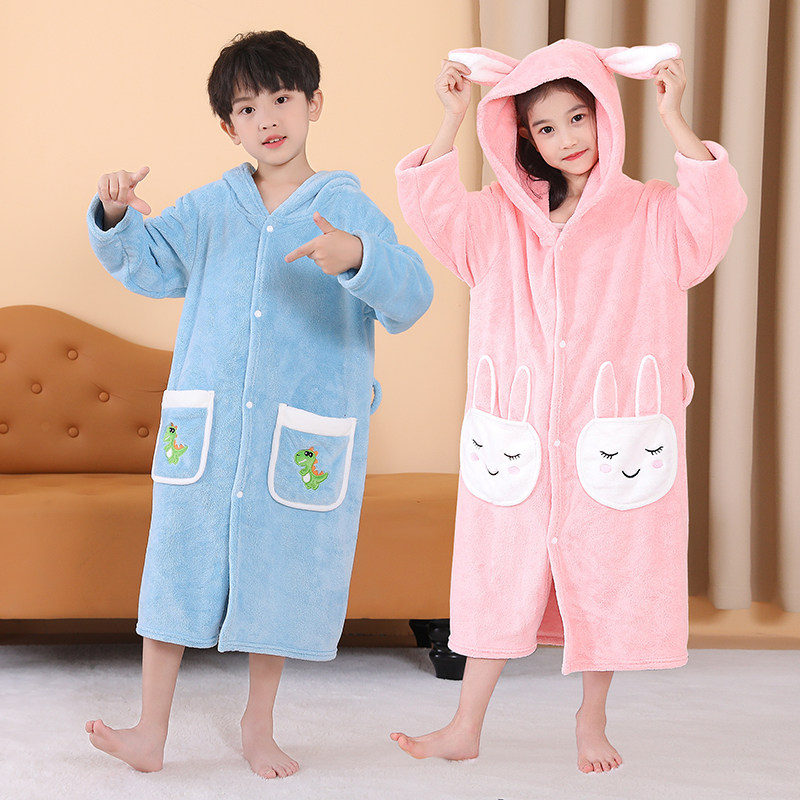 秋冬儿童浴袍可穿式浴巾带帽比全棉吸水中大男女童游泳专用浴衣袍,婴童用品,浴巾,淘宝优惠券,粉丝福利购,淘宝优惠卷