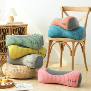 全棉水洗棉颈椎牵引荞麦枕头加高透气护颈荞麦壳皮枕芯枕套夹棉