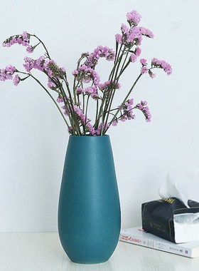 北欧家居装饰品水培花瓶蓝色小清新干花器餐桌电视柜酒柜摆设摆件