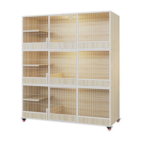 猫别墅实木猫房子猫柜猫笼子豪华两层三层组合猫咪窝家用繁育产房