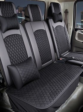 依维柯新宝迪得意汽车座套A32/A35/A37/V40全包皮革艺座椅套3/5/6