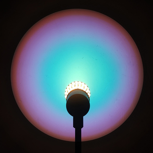 日落灯泡夕阳网红灯E27大螺口投影台灯led光源艺术氛围拍照补光